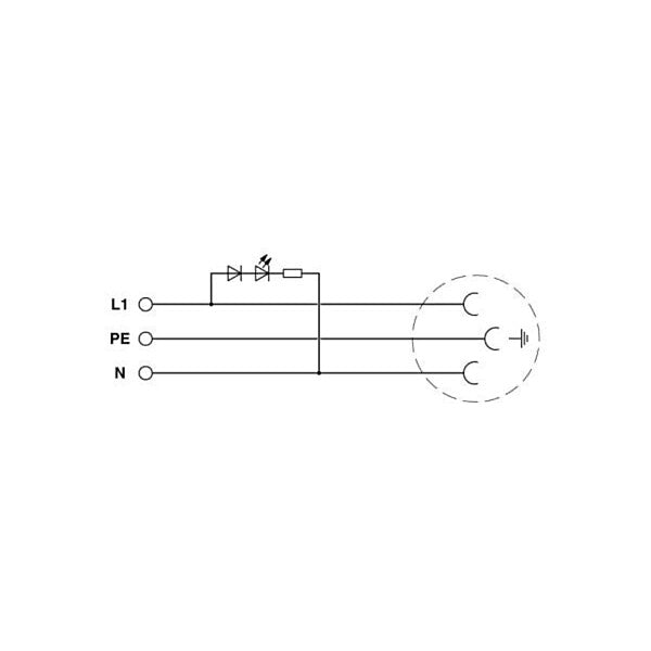 Phoenix Contact Steckdose Steckgesicht Typ CF EO-CF/UT/LED/GN